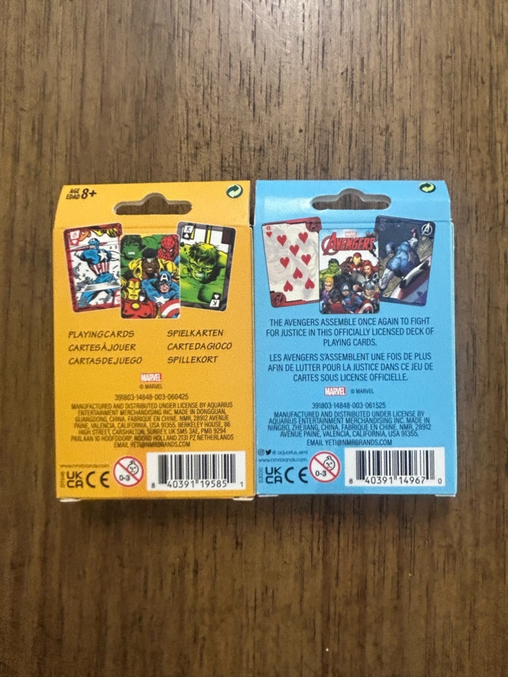 NEW Marvel Avengers & Marvel Comics Heroes Playing Cards - Picture 2 of 2